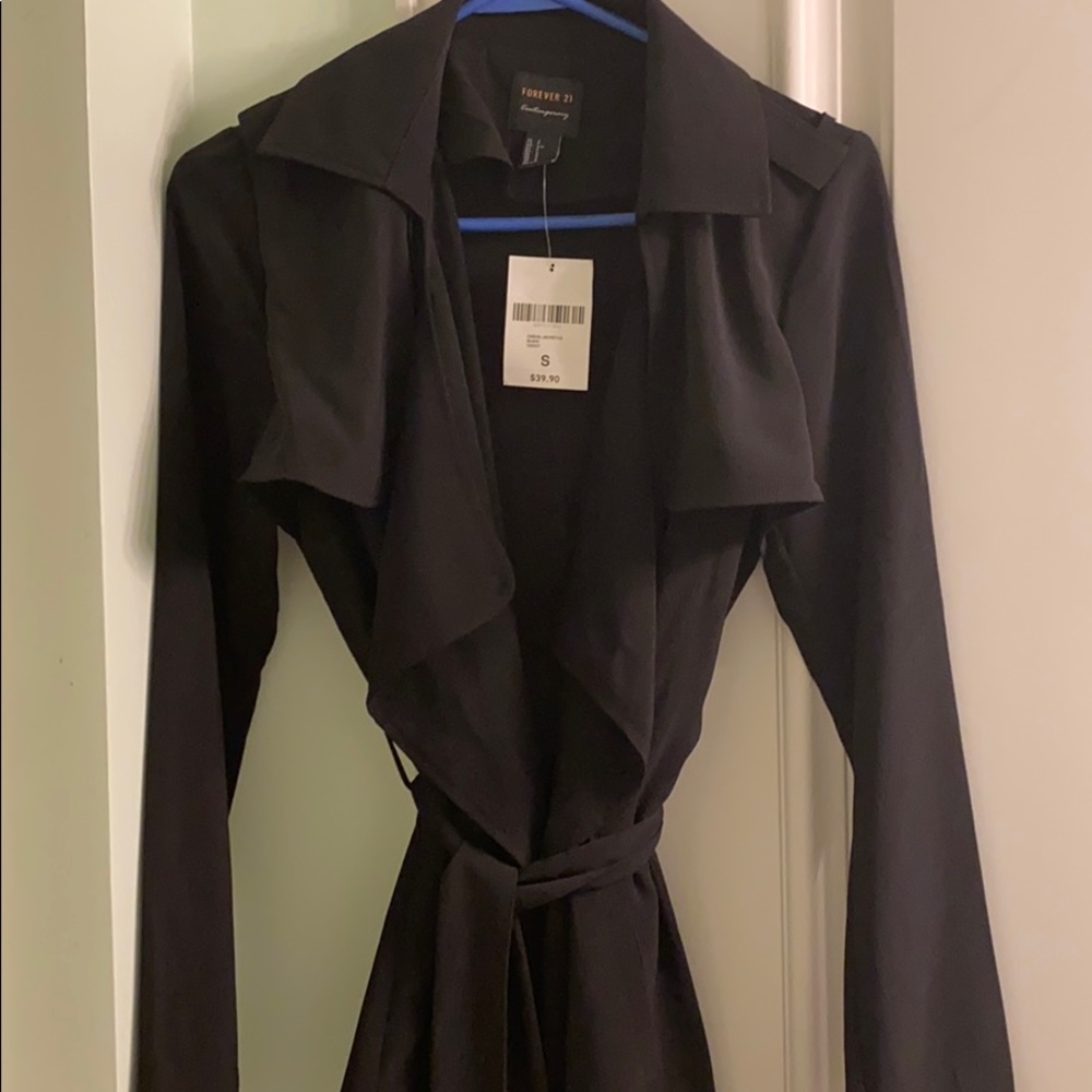 NWT Forever 21 black duster